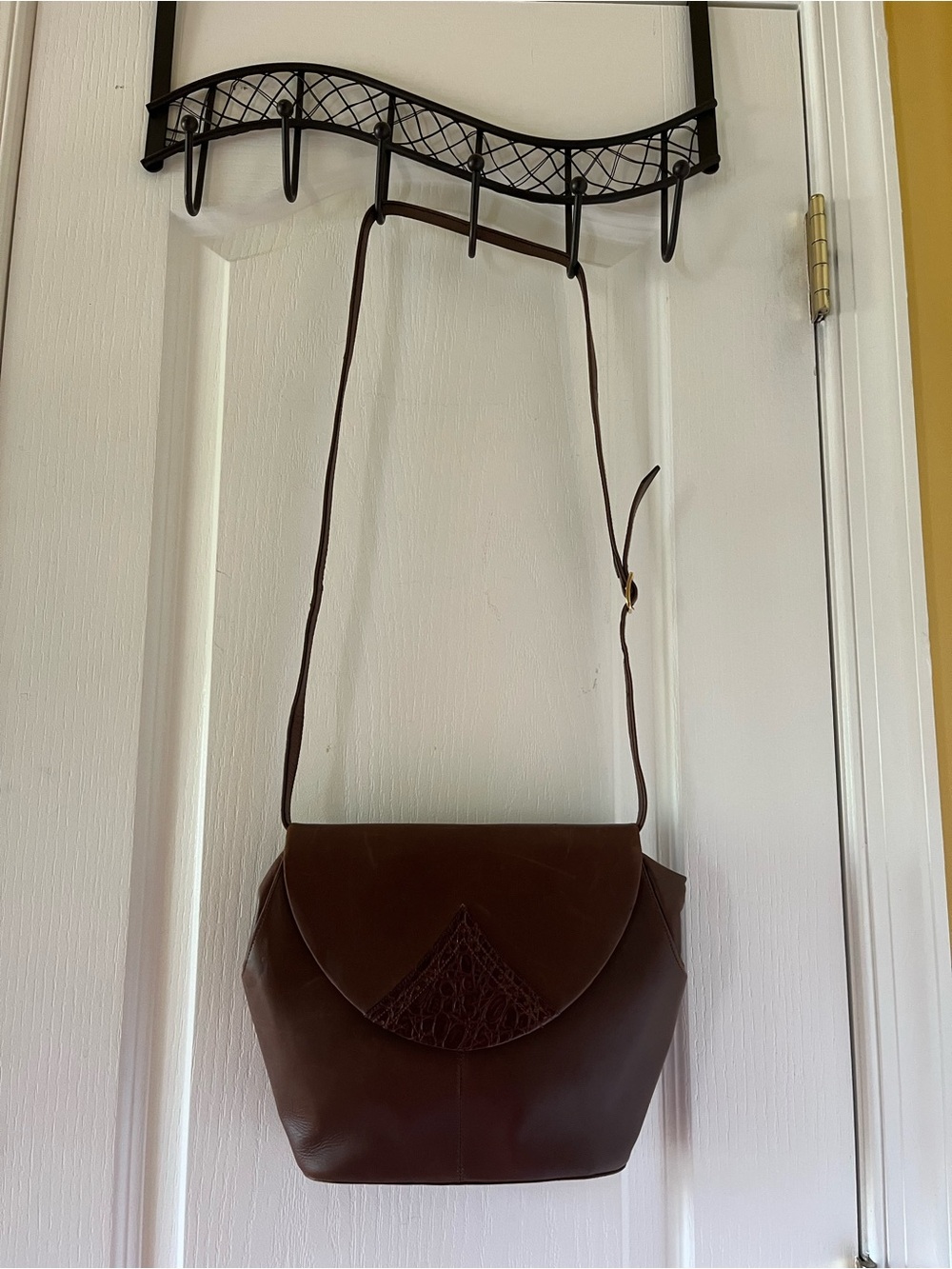 Bruno Magli Brown Leather Shoulder Bag Vintage